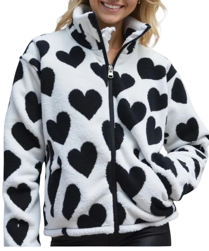 Evelyn | Reversible Hearts Jacket
