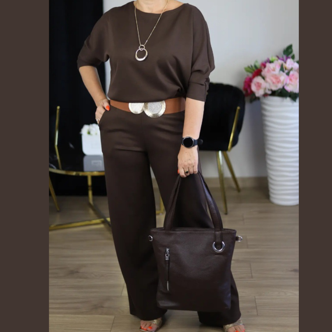 Icone™ ClassySet: Stylish Women's 3-Piece Long Cardigan and Pants Elegant Set
