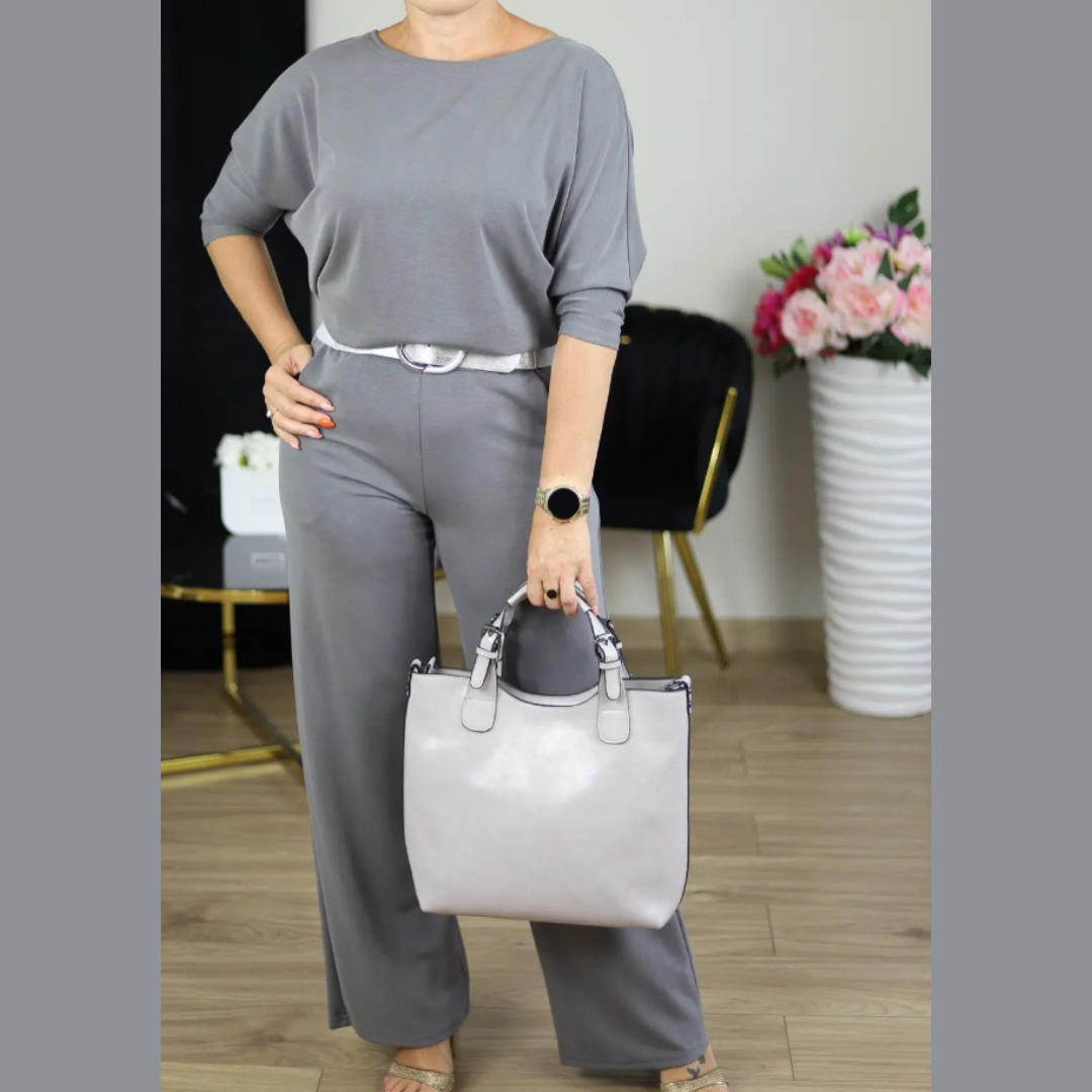 Icone™ ClassySet: Stylish Women's 3-Piece Long Cardigan and Pants Elegant Set