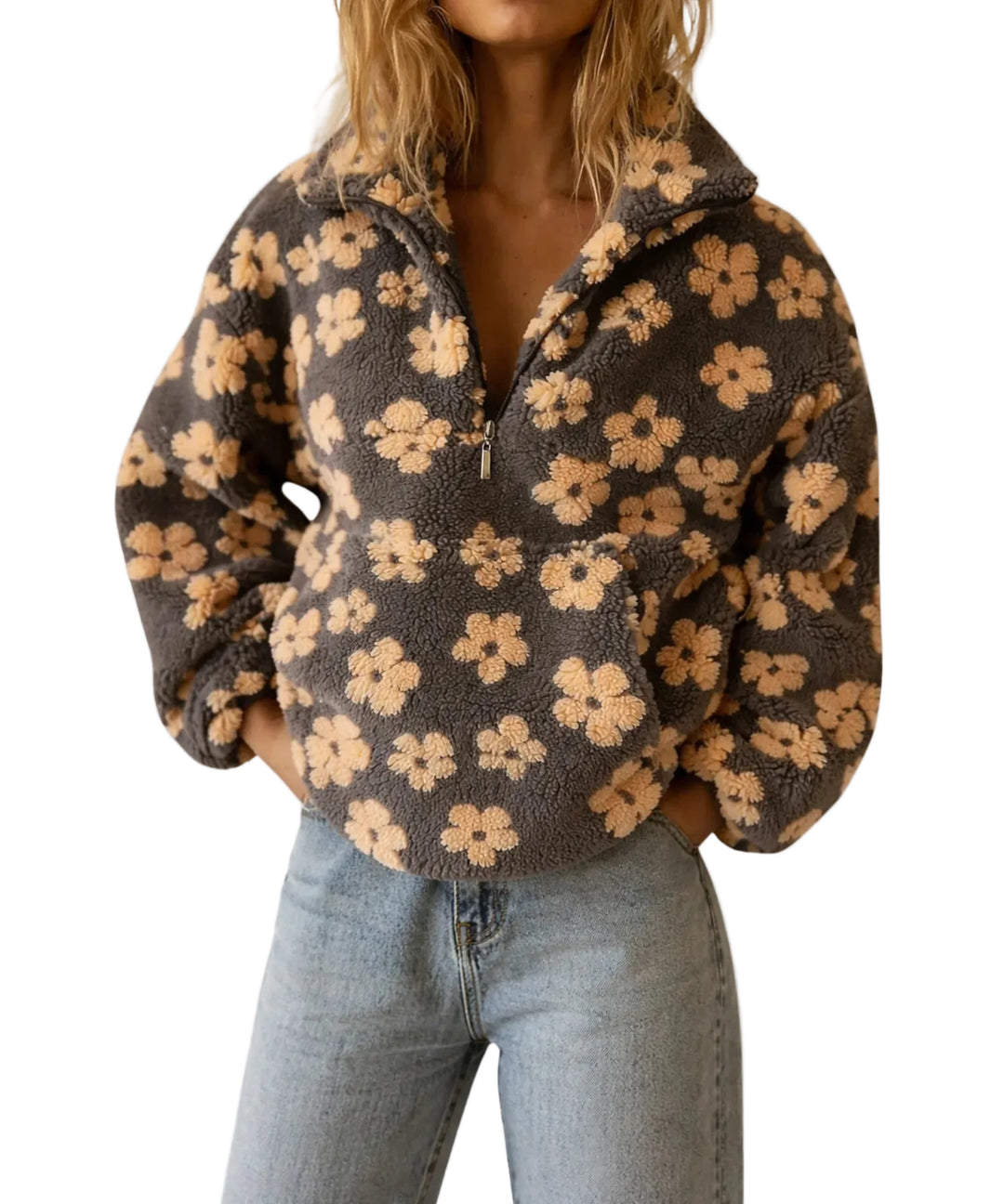 Daisy | Long Sleeve Fleece Hoodie