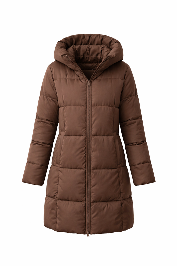Valentina™ | Long Down Jacket with Hood
