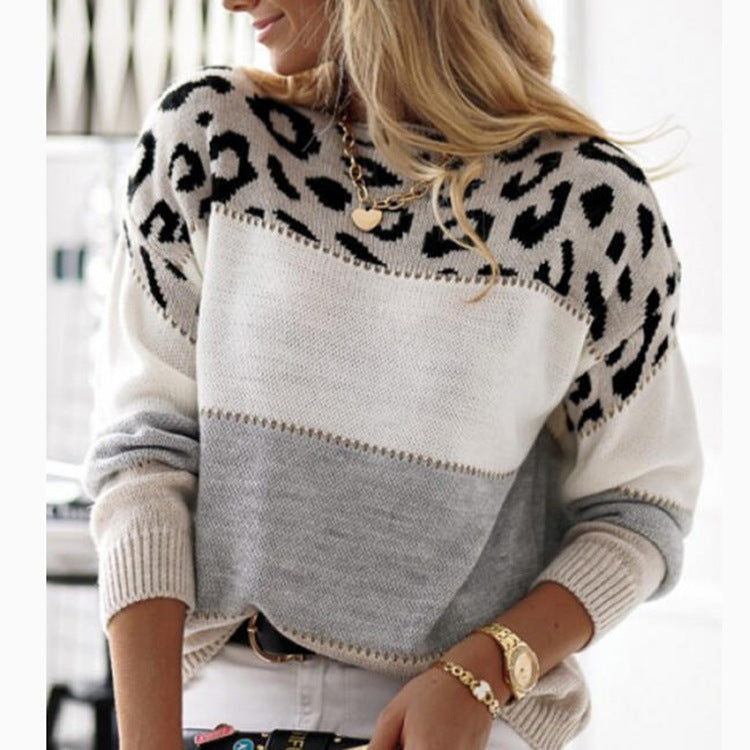 Sarena | Leopard Knit Sweater