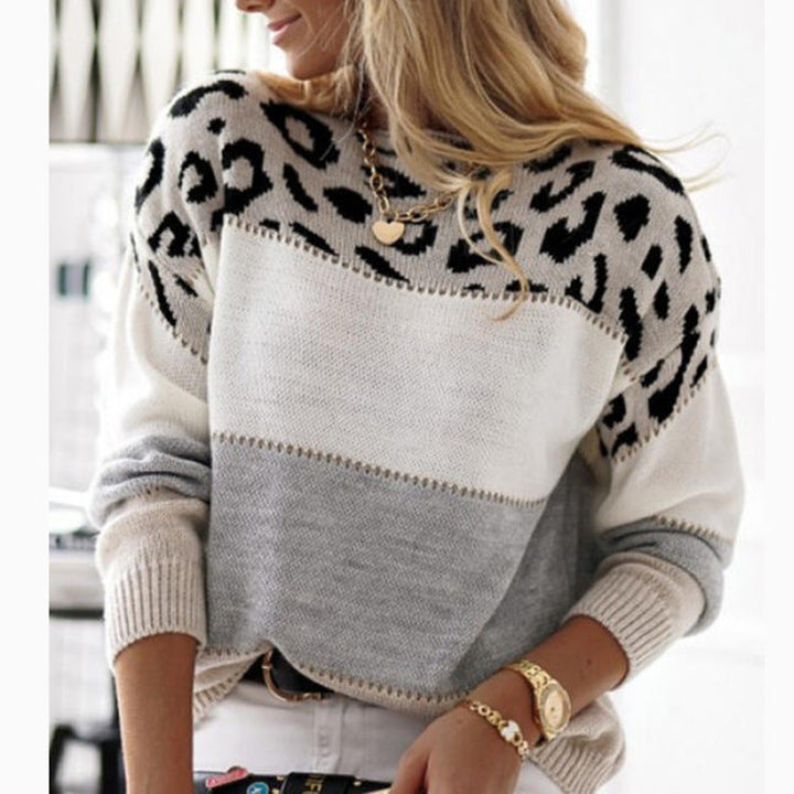 Sarena | Leopard Knit Sweater