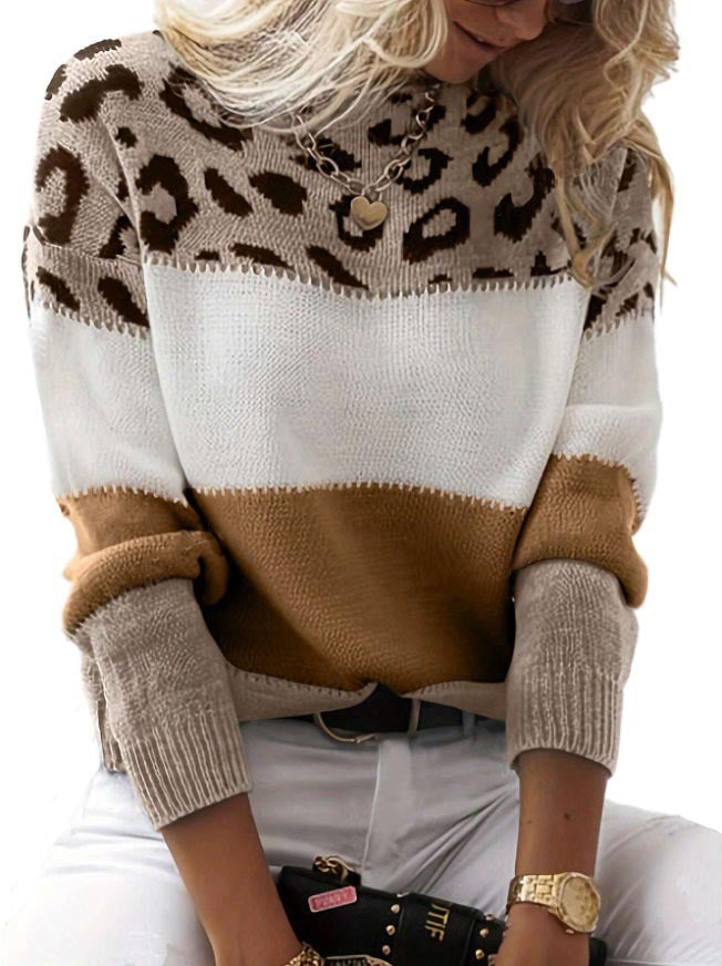Sarena | Leopard Knit Sweater