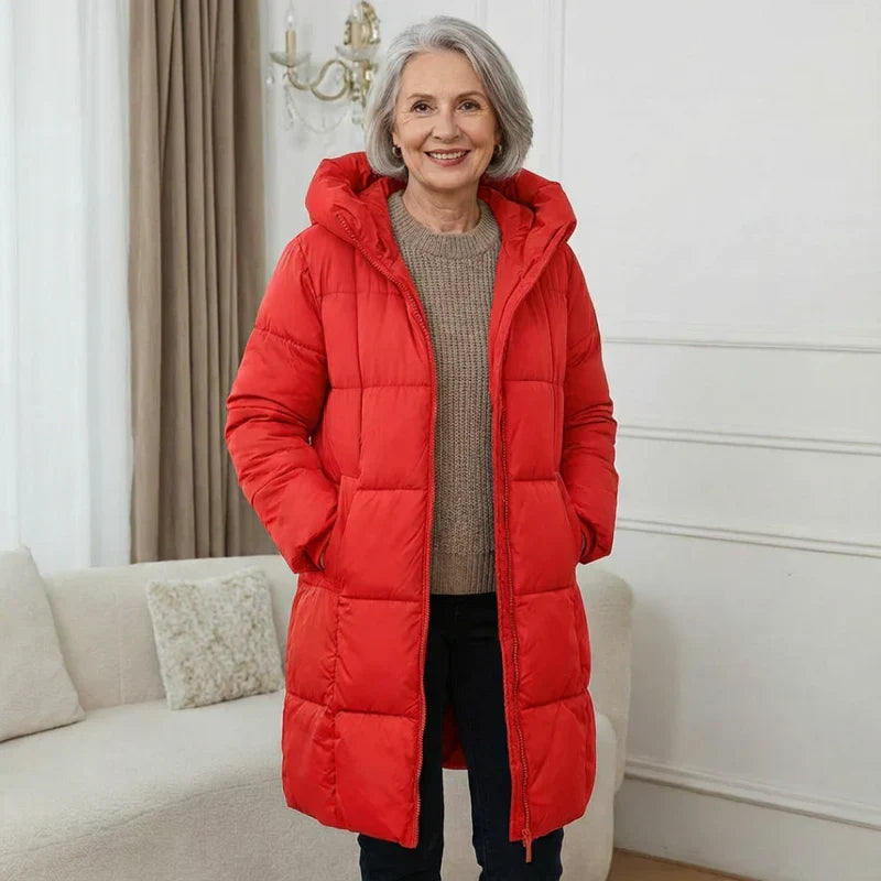 Valentina™ | Long Down Jacket with Hood