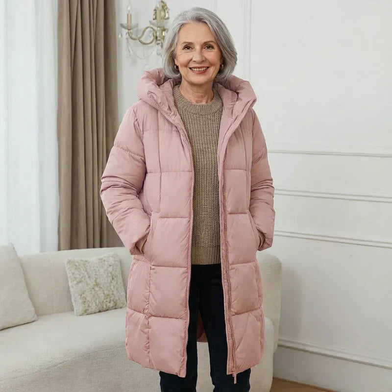 Valentina™ | Long Down Jacket with Hood