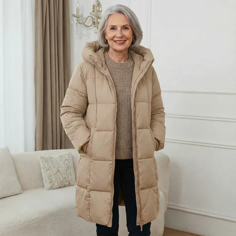 Valentina™ | Long Down Jacket with Hood