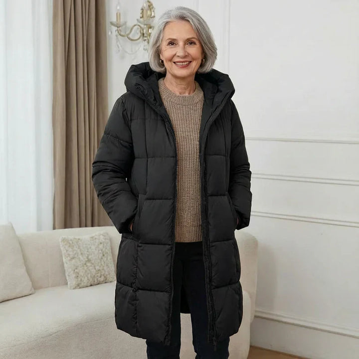 Valentina™ | Long Down Jacket with Hood