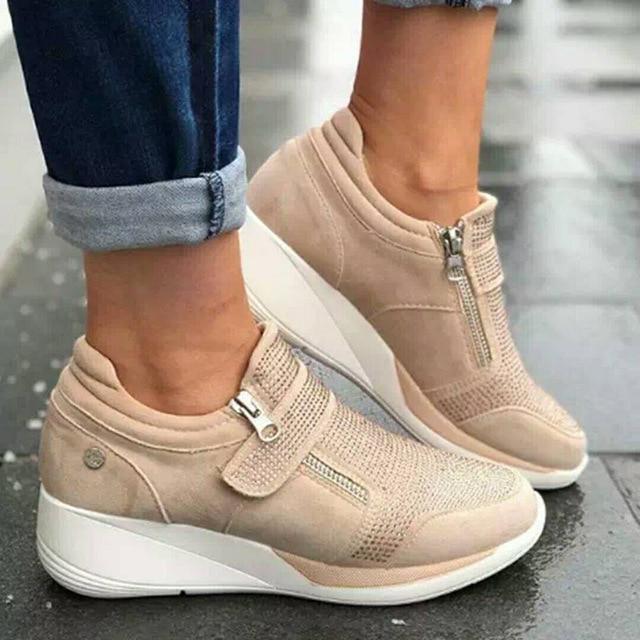 Elvara | Comfort Wedge Sneakers